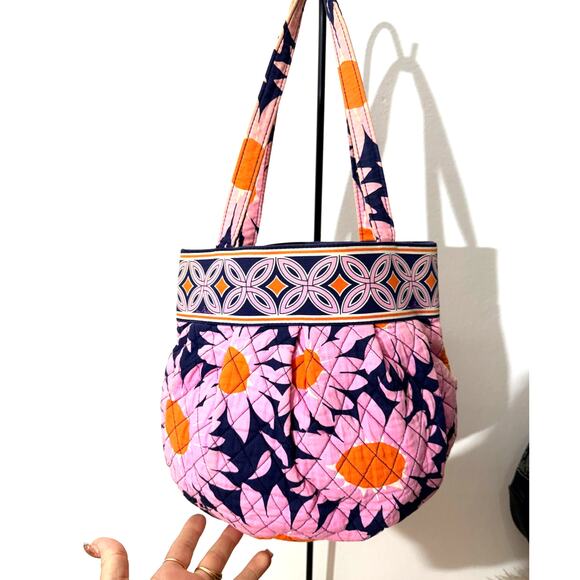 Vera Bradley Pink and Orange Floral Crossbody Bag - Picture 3 of 7